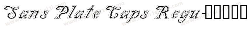 Sans Plate Caps Regu字体转换